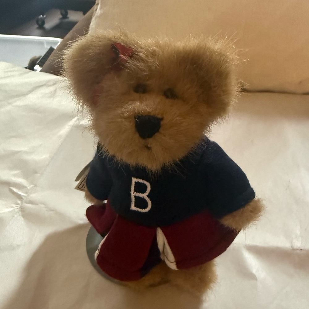 Vintage Boyd's Bears "Perky P Rally" #56300 Navy/Maroon Cheerleader "B" Plush